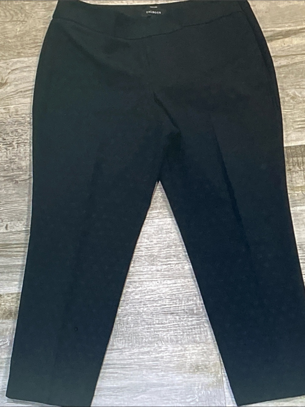 Talbots Black Cropped Ponte Pants